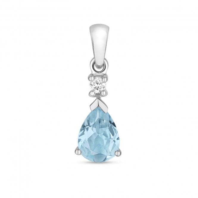 Aquamarine Pear Pendant PD237WAQGemstones JewelleryPD237WAQ