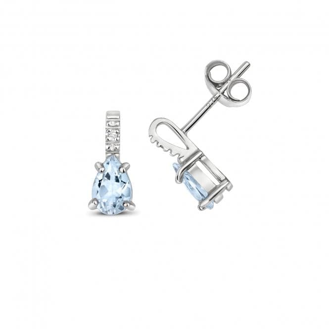 Aquamarine Stud Earrings ED287WAQGemstones JewelleryED287WAQ