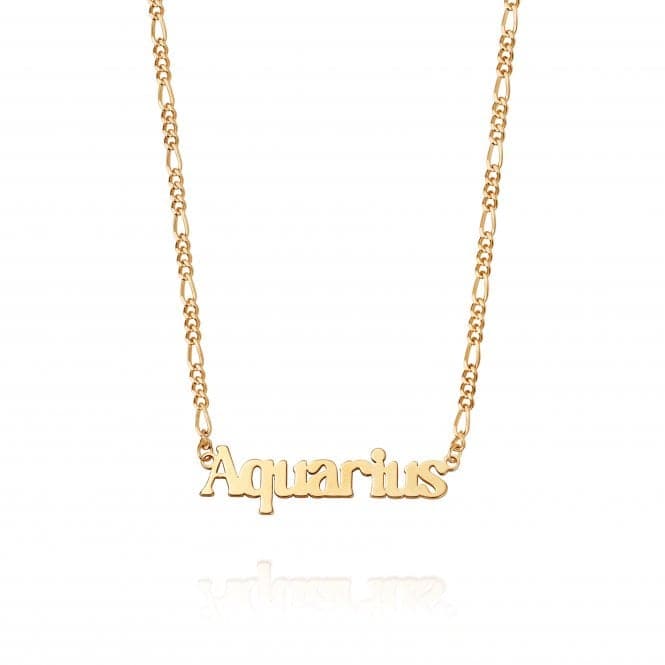 Aquarius Zodiac 18ct Gold Plated Necklace ZN11_GPDaisyZN11_GP