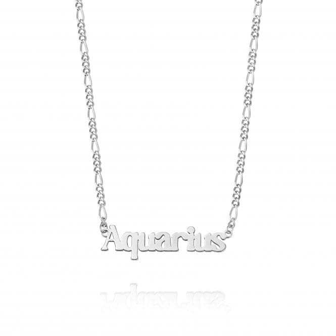 Aquarius Zodiac Recycled Sterling Silver Necklace ZN11_SLVDaisyZN11_SLV
