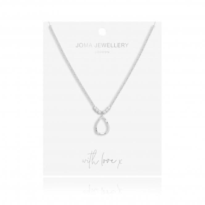 Arabella Hammered Teardrop Long Wrap Necklace 4878Joma Jewellery4878