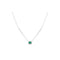 Art Deco Style Emerald Cubic Zirconia Pave Necklace N4402DiamonfireN4402