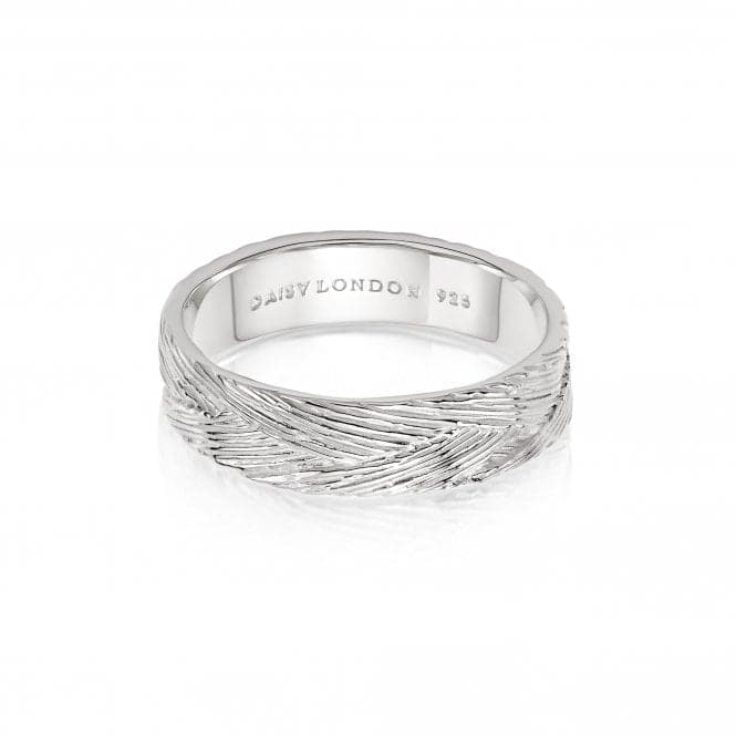 Artisan Woven Stacking Sterling Silver Ring NR02_SLVDaisyNR02_SLV_L