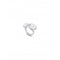 Artsy Artsy Sterling Silver Plated Two Shell Pearl RingUNOde50ANI0801BPLMTL15
