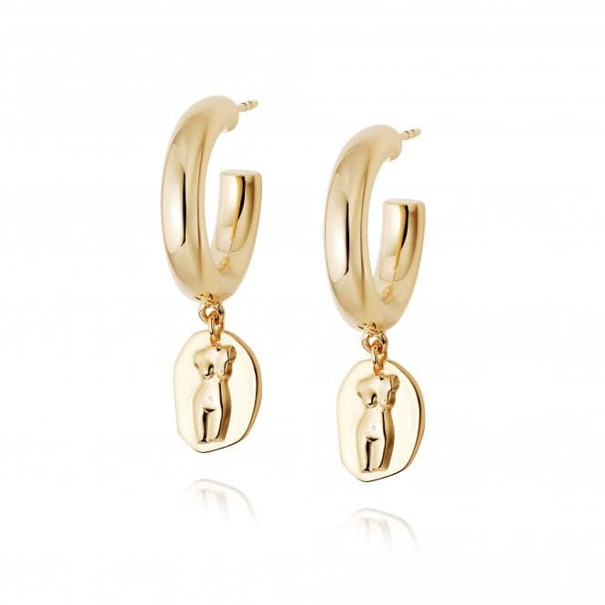 Athena Hoop 18ct Gold Plate Earrings AE01_GPDaisyAE01_GP
