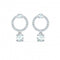 Attract Circle White Rhodium Plated Earrings 5563278Swarovski5563278