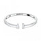 Attract White Rhodium Plated Cuff BangleSwarovski5572667