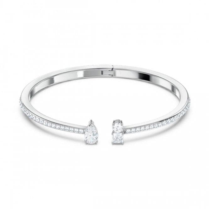 Attract White Rhodium Plated Cuff BangleSwarovski5572667