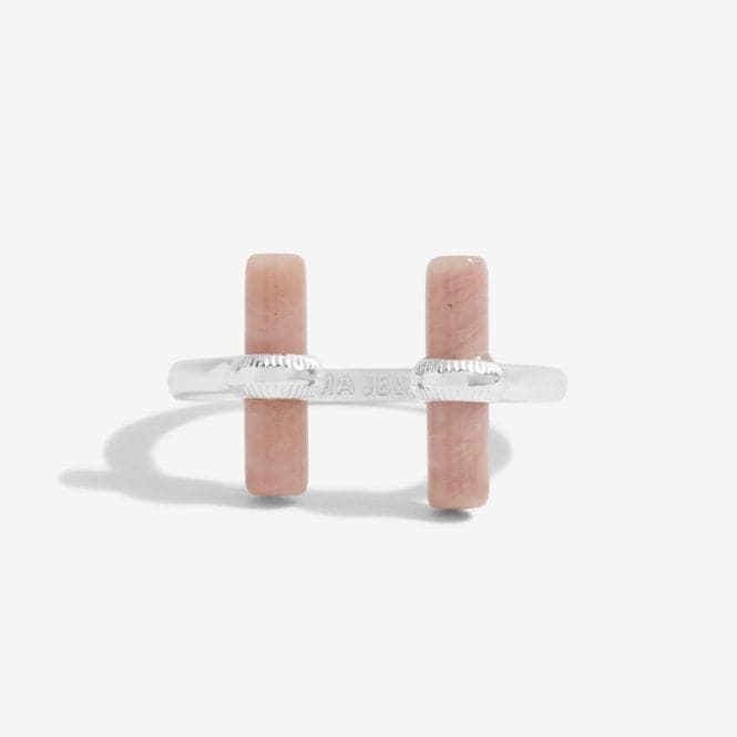 Aura Rhodochrosite Bar Silver Ring 6305Joma Jewellery6305