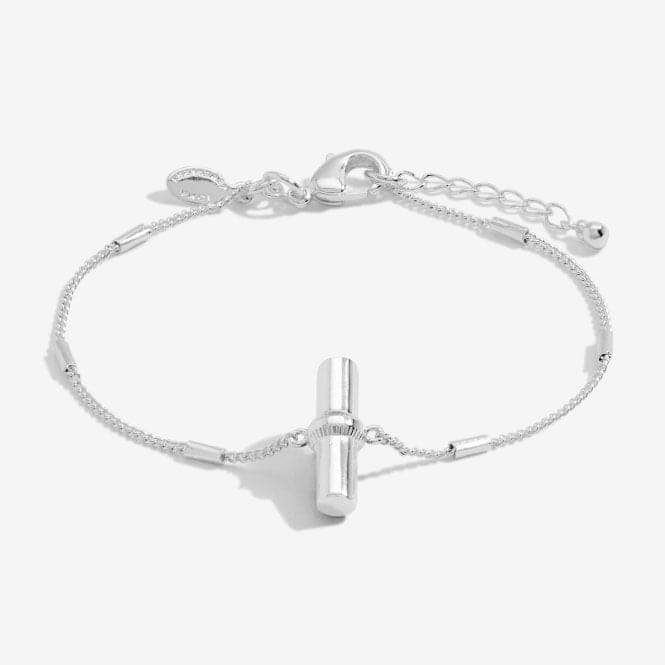 Aura Silver Bar Silver 18cm + 3cm Extender Bracelet 6295Joma Jewellery6295