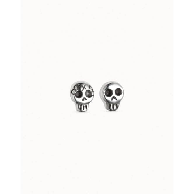 ¡Ay Diosito! Silver Metal EarringsUNOde50PEN0778MTL0000U