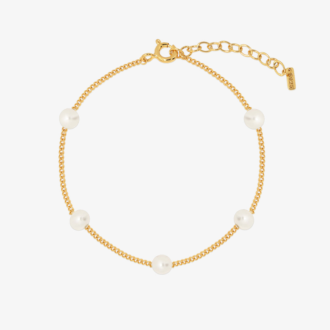 Five pearl relayed bracelet-0