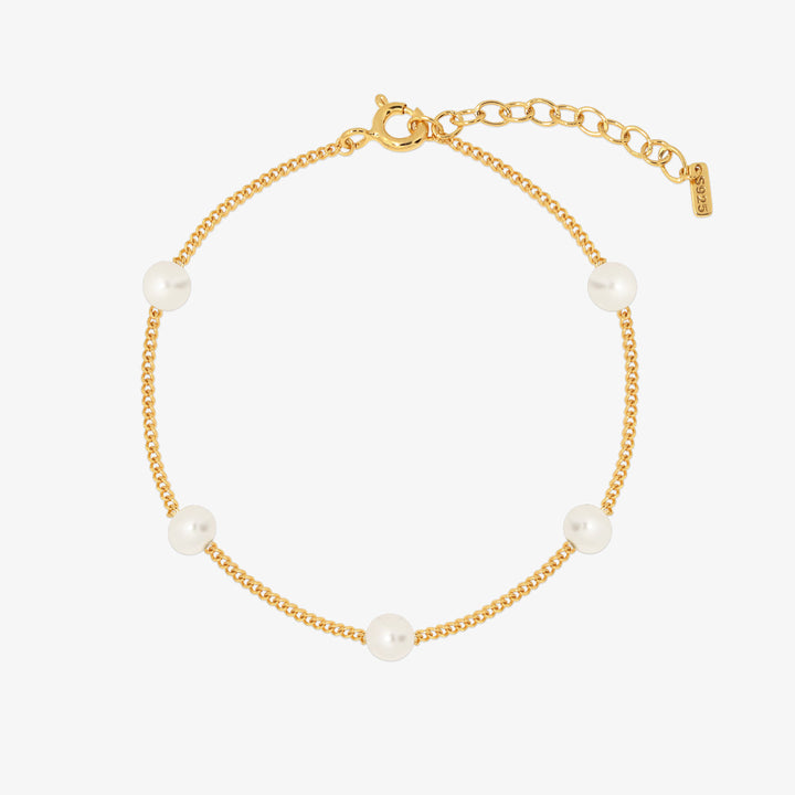 Five pearl relayed bracelet-0