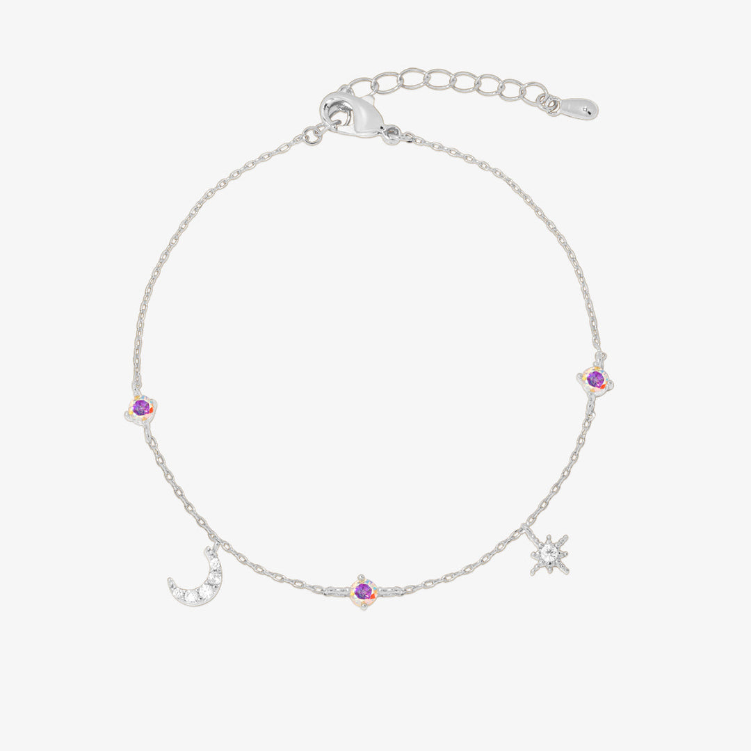 Smoked topaz Cubic Charm astral bracelet-5