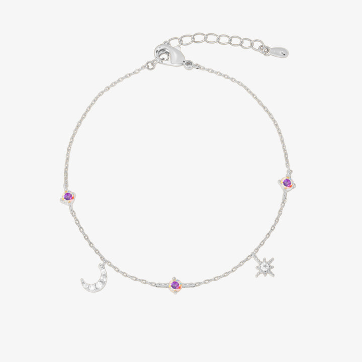 Smoked topaz Cubic Charm astral bracelet-5