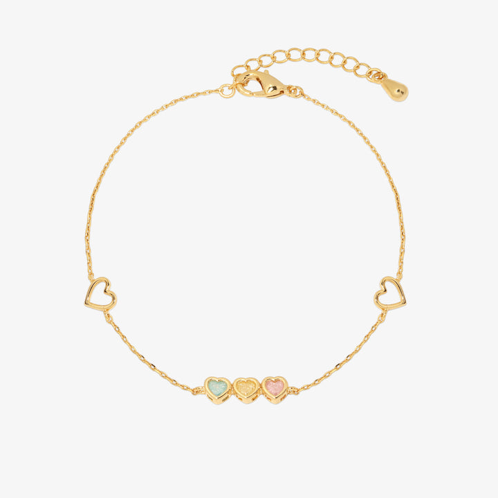 Triple heart bracelet-0