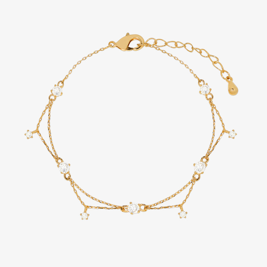 Cubic layered bracelet