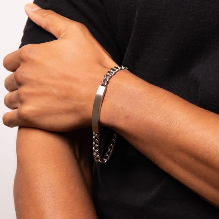 Fred Bennett Stainless Steel Id Bracelet B4987