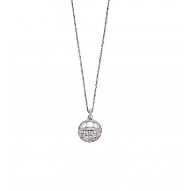 Ball Pendant Pave Stone Setting Pendant P4796CFiorelli SilverP4796C