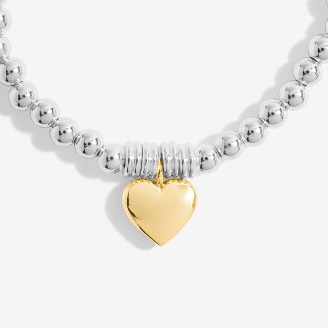 Bar Heart Silver & Gold Plated 17.5cm Bracelet 7211Joma Jewellery7211