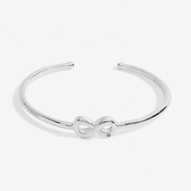 Bar Infinity Silver Plated 6cm Inside Diameter Bangle 7210Joma Jewellery7210