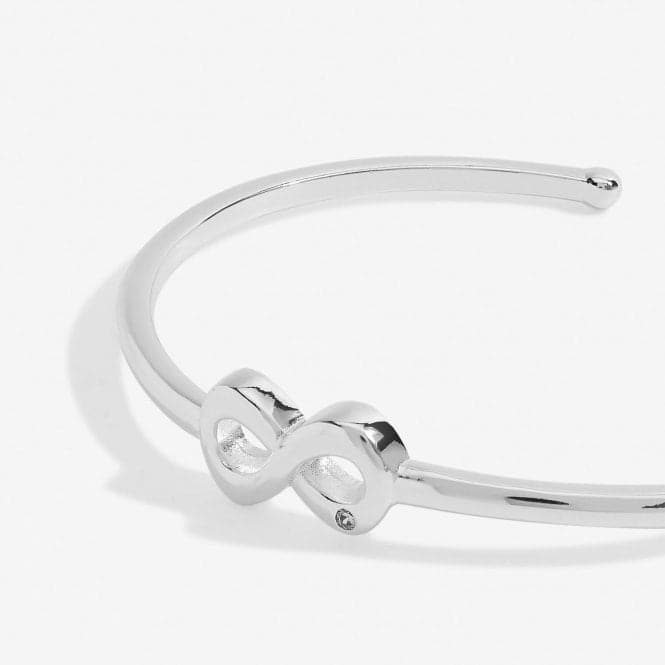 Bar Infinity Silver Plated 6cm Inside Diameter Bangle 7210Joma Jewellery7210