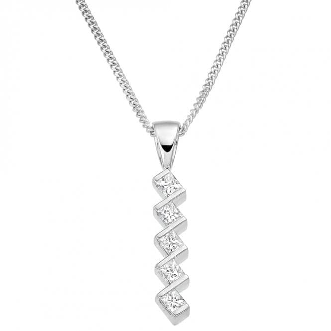 Bar Set Princess Cut Diamond Pendant 0.50ctThe Harmony CollectionPE285 - 2