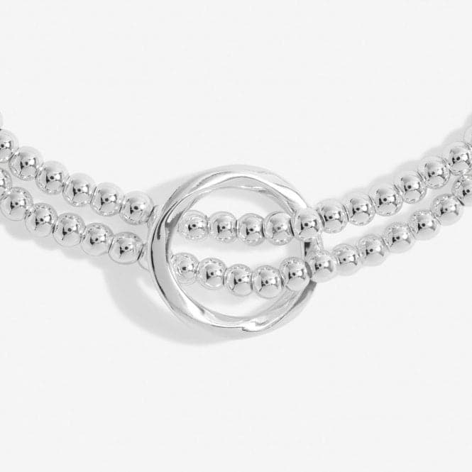 Bar Twist Loop Silver Plated 17.5cm Bracelet 7208Joma Jewellery7208