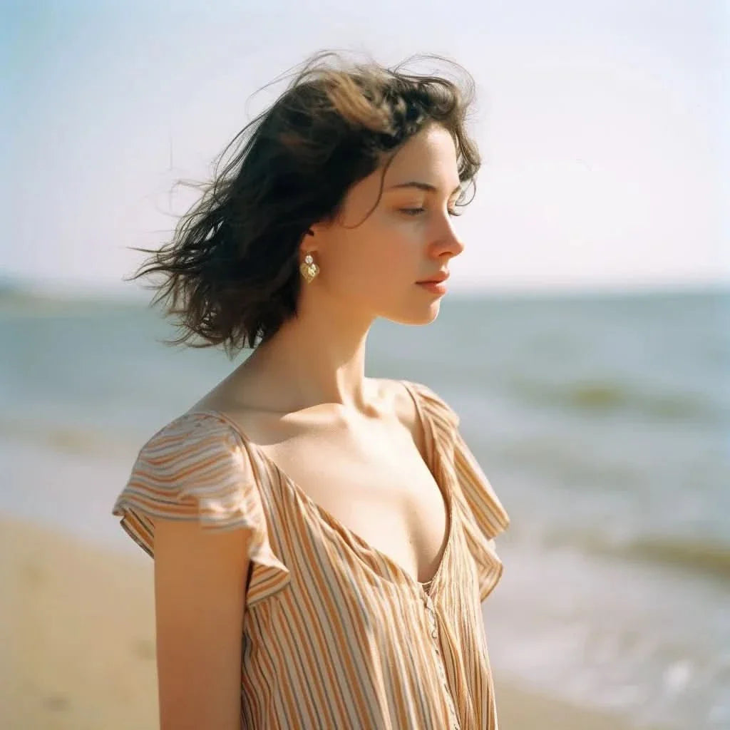 Baroque Pearls Earrings set in Gold Heart Mesh