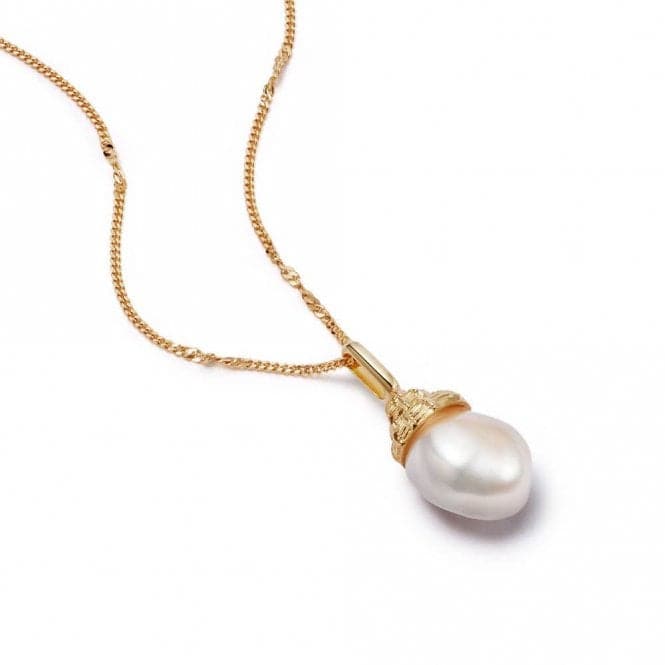 Baroque Pearl Shell 18ct Gold Plated Necklace SN12_GPDaisySN12_GP