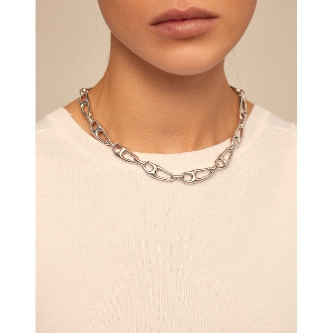 Be The Only One Silver Metal NecklaceUNOde50COL1576MTL0000U