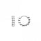 Bead 13mm Sleeper Hoop Earrings 67712HPDew67712HP
