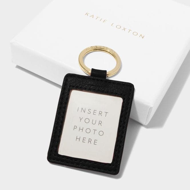 Beautifully Boxed Black Photo Keyring 'Love Has Four Paws' KLB3052Katie LoxtonKLB3052