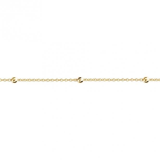 Beginnings Fine Chase And Ball Gold Plated Chain N4494BeginningsN4494