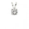 Beginnings Silver Cubic Zirconia Solitaire With Double Bail Pendant P4721CBeginningsP4721C