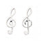 Beginnings Sterling Silver A159 Treble Clef Stud EarringsBeginningsA159
