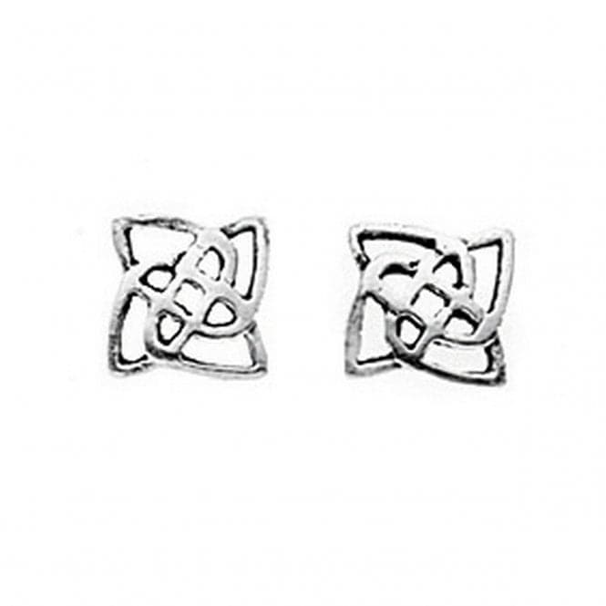 Beginnings Sterling Silver A170 Celtic Square Stud EarringsBeginningsA170