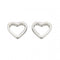 Beginnings Sterling Silver A355 Tiny Open Heart Stud EarringsBeginningsA355