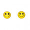Beginnings Sterling Silver A513Y Yellow Smiley Face Stud EarringsBeginningsA513Y