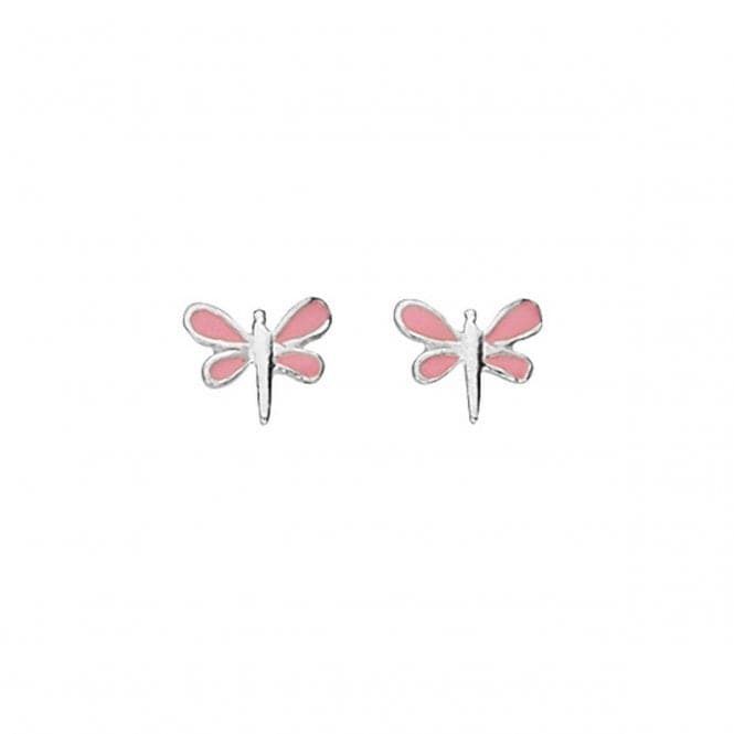 Beginnings Sterling Silver A827P Enamel Dragonfly Stud EarringsBeginningsA827P