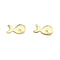 Beginnings Sterling Silver A971 Gold Plate Whale Stud EarringsBeginningsA971
