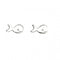 Beginnings Sterling Silver A997 Whale Stud EarringsBeginningsA997
