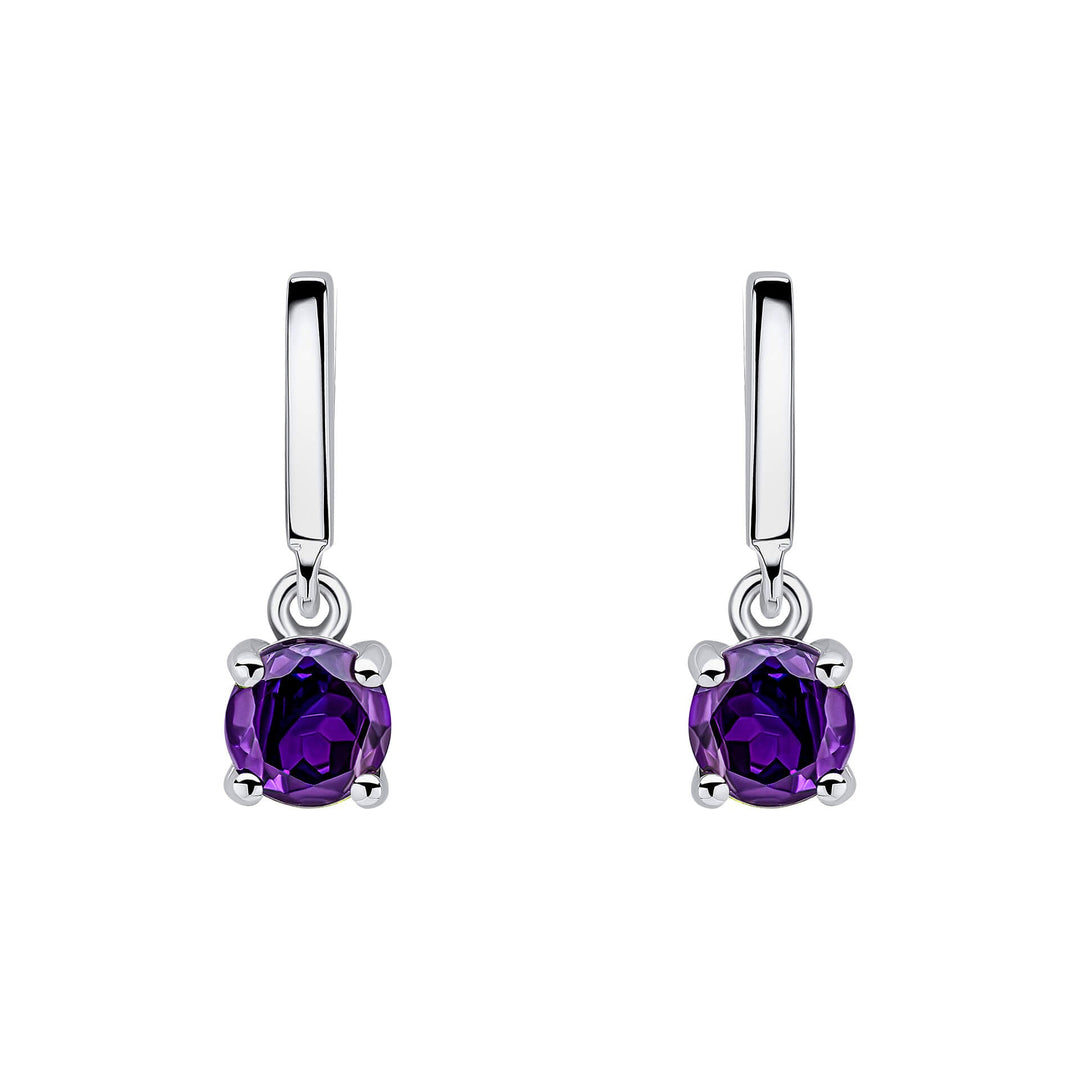 Beginnings Sterling Silver Amethyst Purple Earrings E6487MBeginningsE6487M