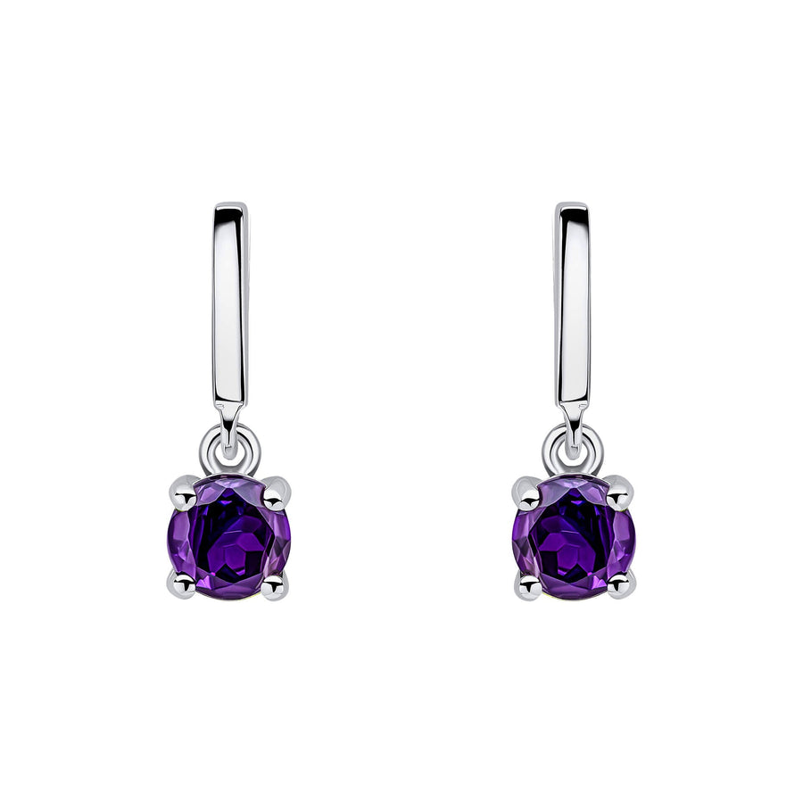 Beginnings Sterling Silver Amethyst Purple Earrings E6487MBeginningsE6487M