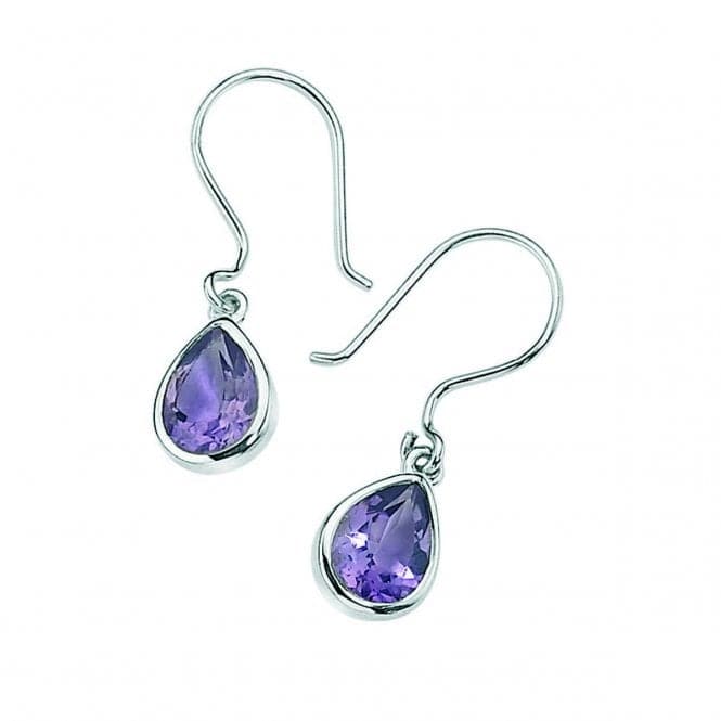 Beginnings Sterling Silver Amethyst Teardrop Earrings E3042MBeginningsE3042M