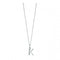 Beginnings Sterling Silver Art Deco Initial K Cubic Zirconia Pendant P4733CBeginningsP4733C