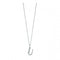 Beginnings Sterling Silver Art Deco Initial U Cubic Zirconia Pendant P4743CBeginningsP4743C