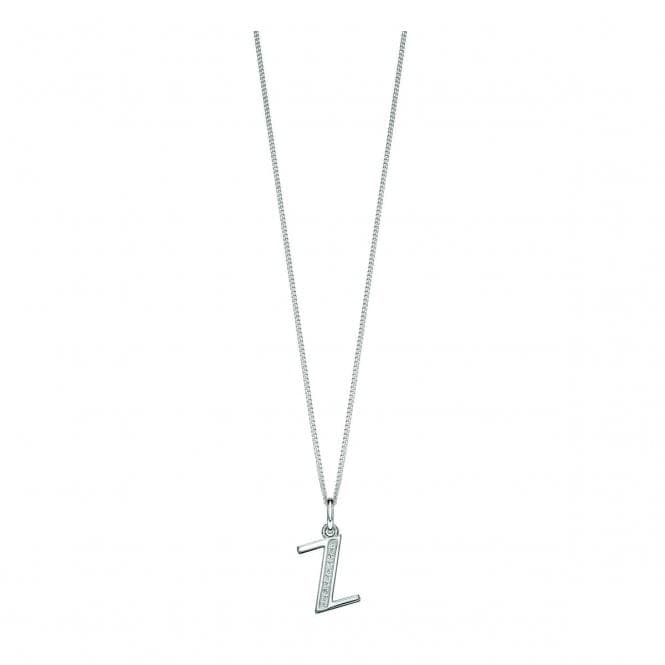 Beginnings Sterling Silver Art Deco Initial Z Cubic Zirconia Pendant P4748CBeginningsP4748C