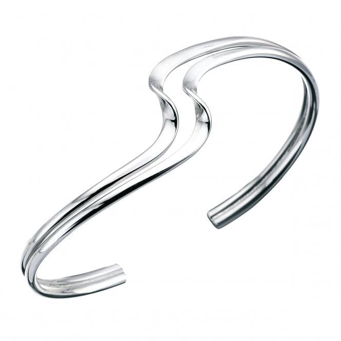 Beginnings Sterling Silver B480 Double Wave BangleBeginningsB480