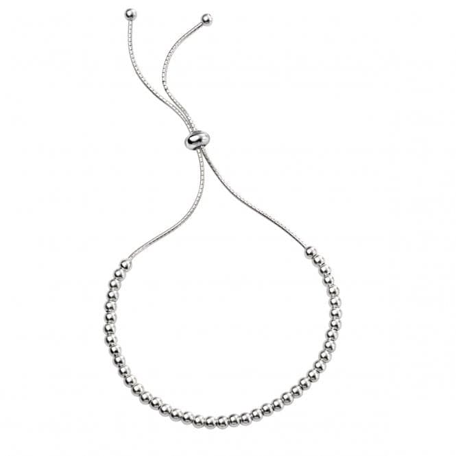 Beginnings Sterling Silver B4927 Polished Ball Adjst Toggle BraceletBeginningsB4927